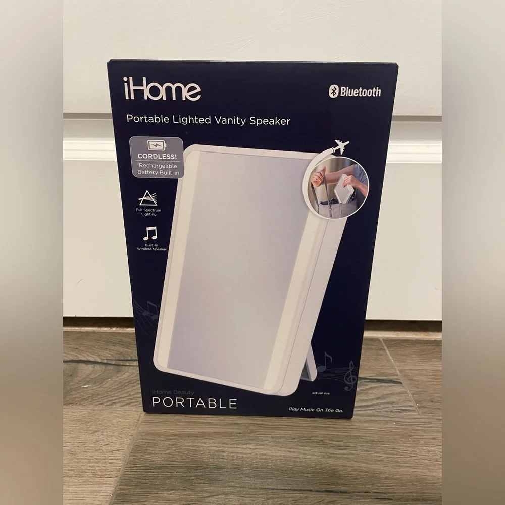 iHome Bluetooth Wireless Speaker Portable Mirror